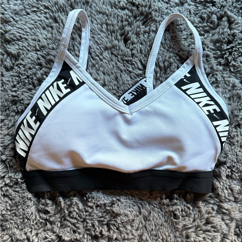 Nike Women's Black and White Sports Bra